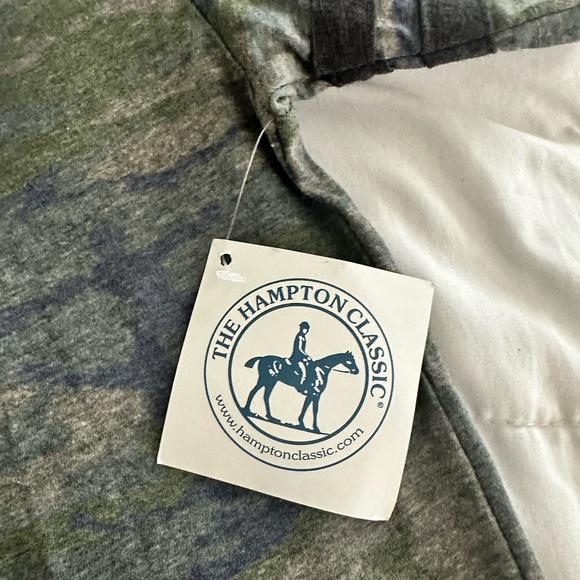 NWT hamptons classic southampton equestrian horse show camo ringer t-shirt - Picture 4 of 7